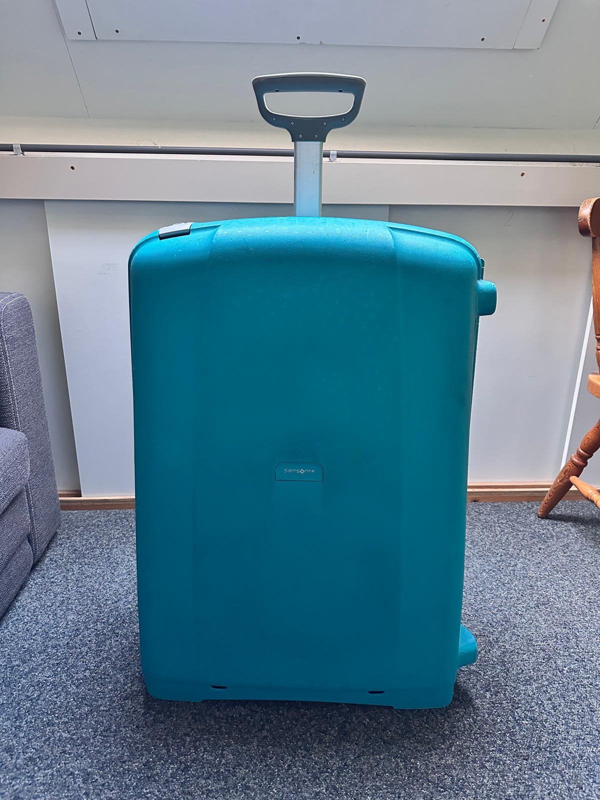 Samsonite Aeris 78 turquoise koffer in goede staat, Ophalen, Hard kunststof, Zo goed als nieuw, 70 cm of meer