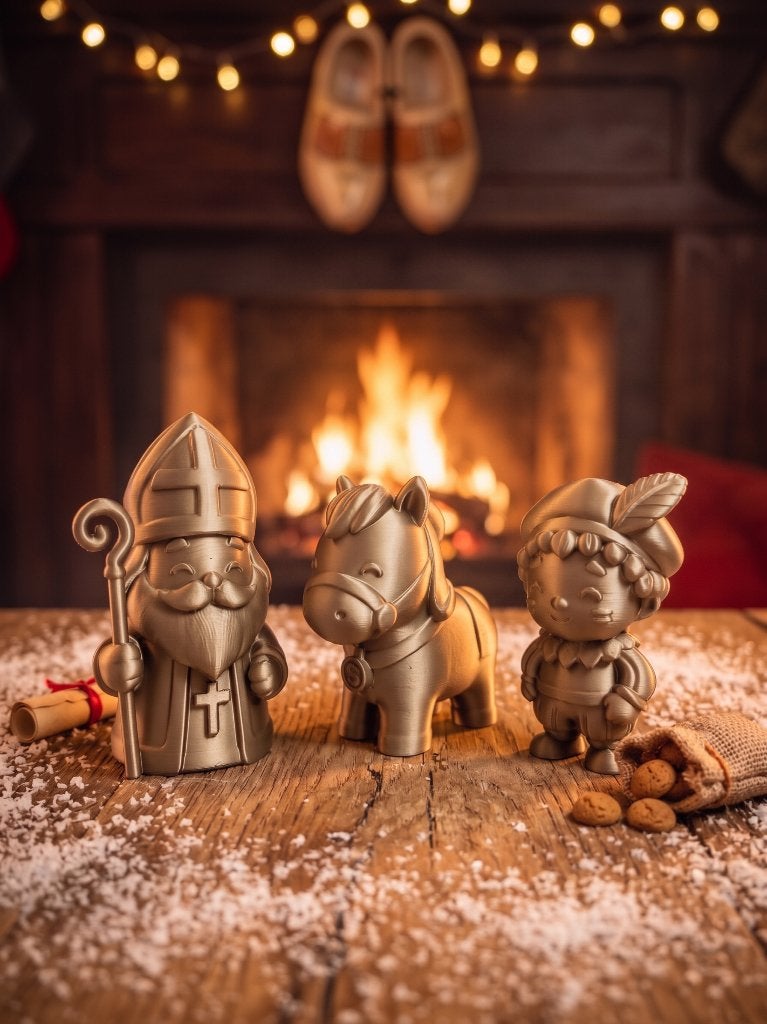 Sinterklaas Set (Sint, Piet & Paard) – 3D Geprint, Ophalen of Verzenden, Nieuw