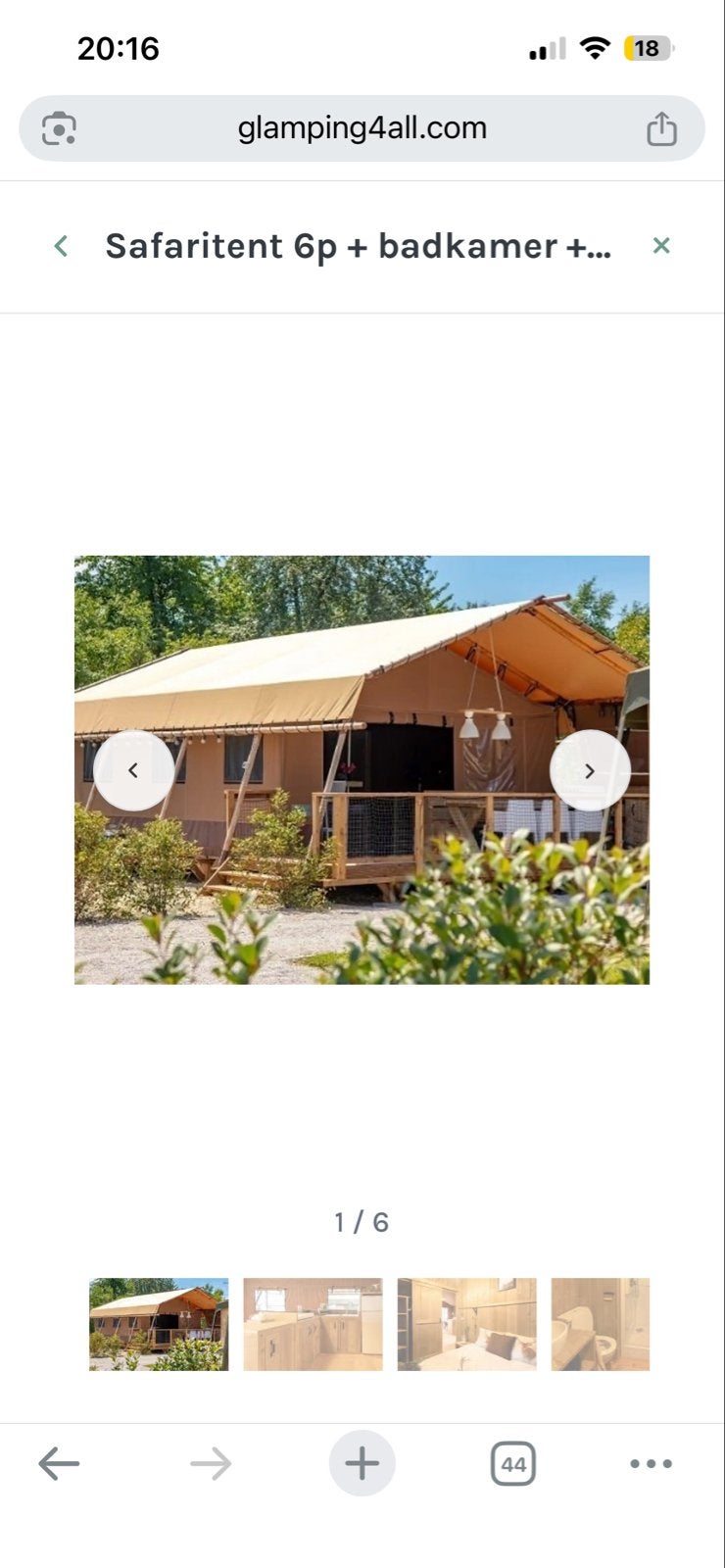 Last minute Glamping vakantie Frankrijk camping, Ophalen