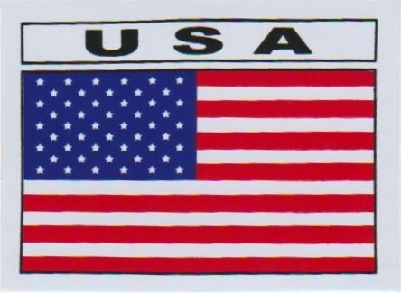 USA vlag sticker #7, Verzenden