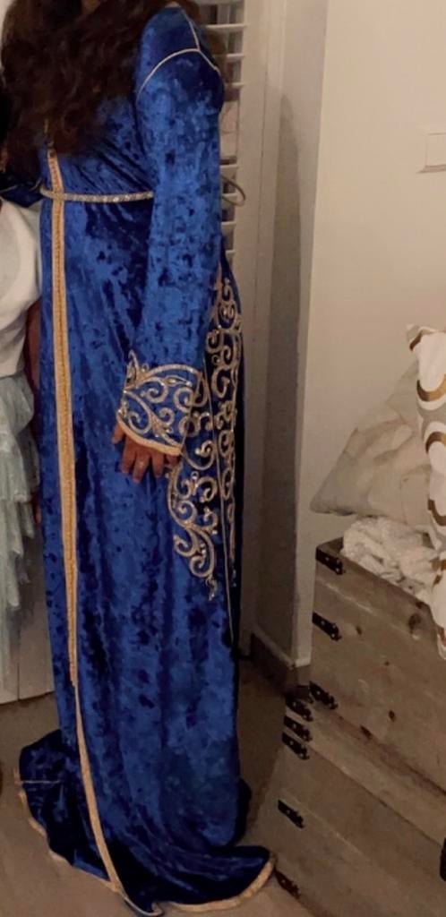 Mobra Marokkaanse kinder kaftan blauw, Overige typen, Blauw, Ophalen of Verzenden, Zo goed als nieuw