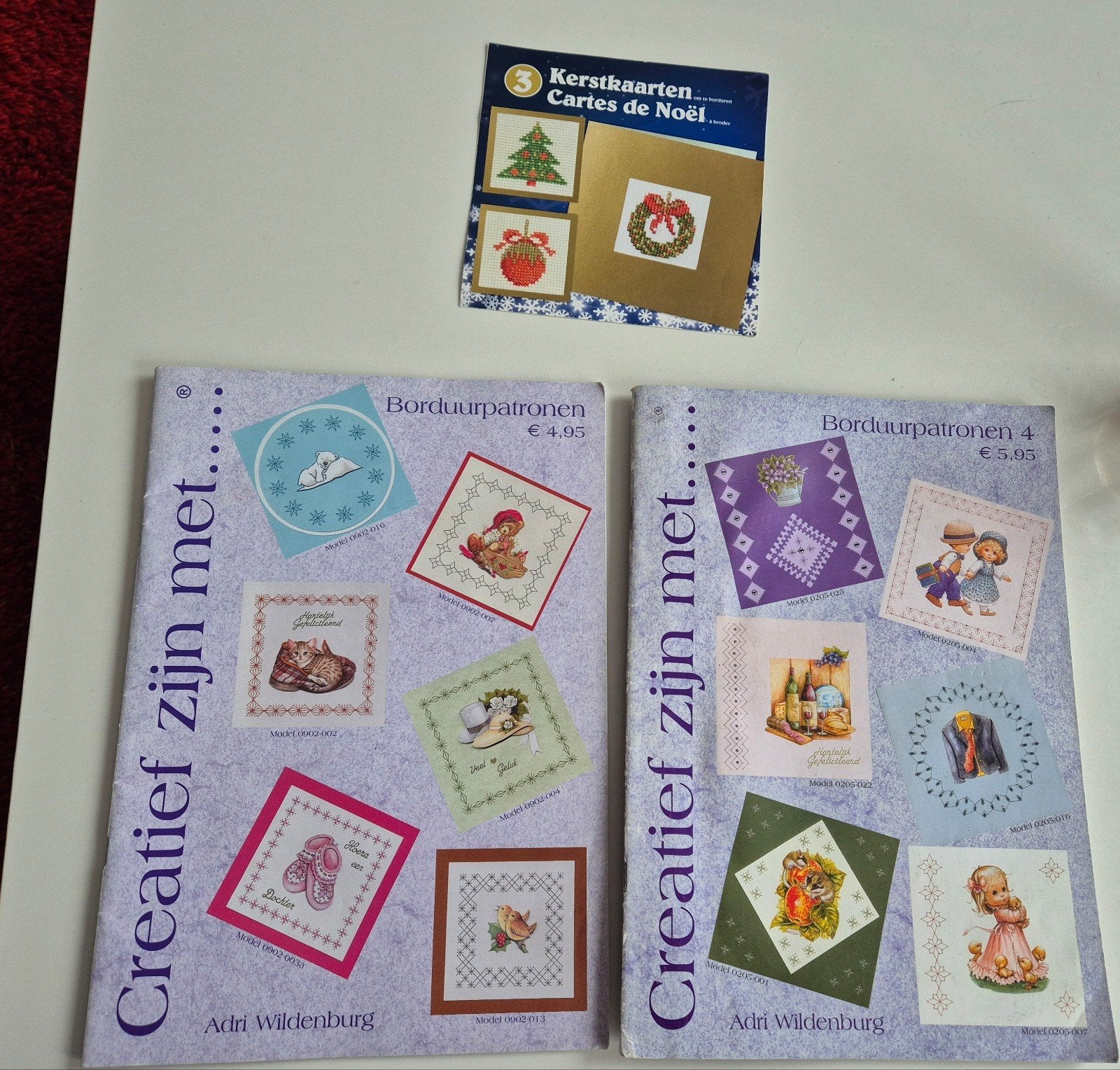 Borduurpatronen Boekjes en Kerstkaarten, Hobby en Vrije tijd, Ophalen of Verzenden, Gebruikt, Handborduren, Patroon
