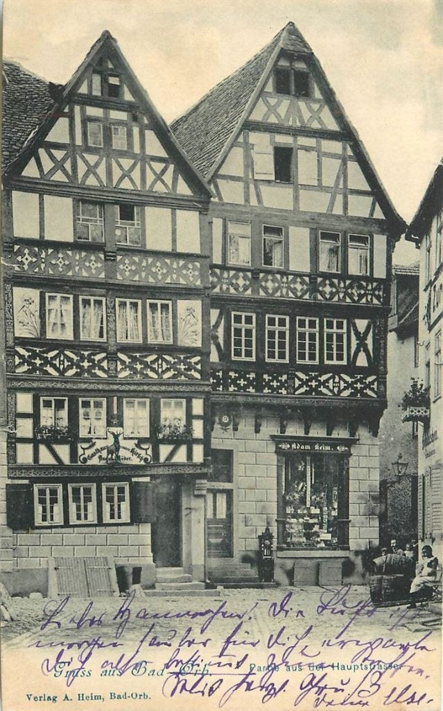 379-033-015 Bad Orb Hauptstrasse, Ophalen of Verzenden, Voor 1920, Duitsland
