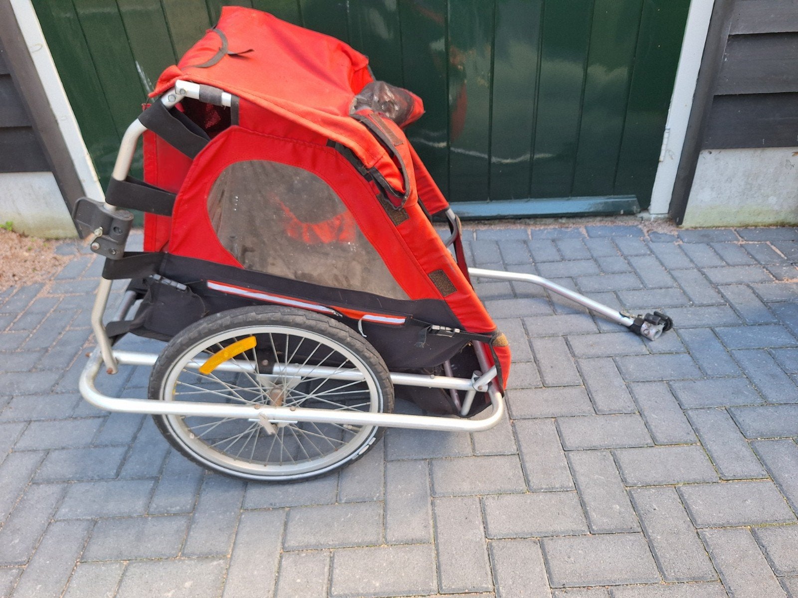 Fietskar voor 2 kinderen - Ideaal voor gezinsuitjes!, Ophalen, Gebruikt, Kinderkar, 40 tot 60 kg