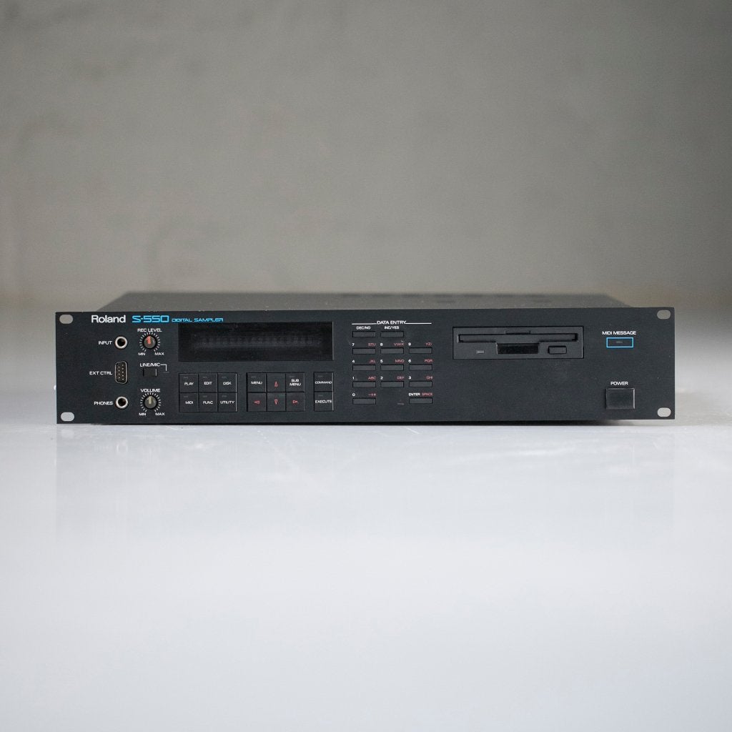 Roland S-550 vintage sampler in originele doos., Ophalen, Gebruikt