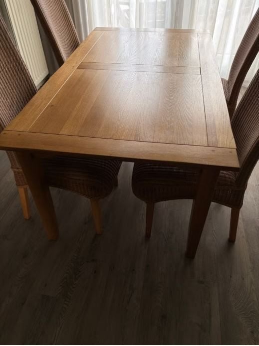 Mooie eiken eethoek te koop, Huis en Inrichting, Tafels | Eettafels, Ophalen, Eikenhout, 50 tot 100 cm, Zo goed als nieuw