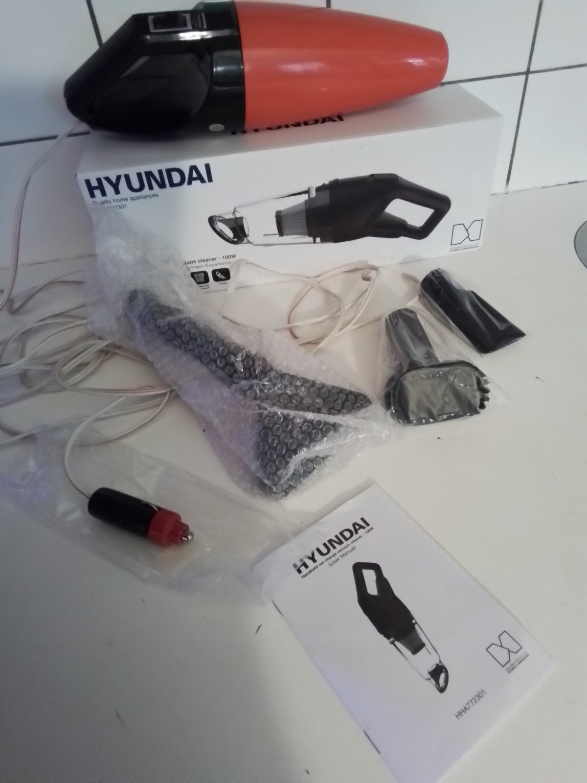 Hyundai Kruimeldief  nieuw HHA772301 - Draadloze Autostofzui, Witgoed en Apparatuur, Ophalen of Verzenden, Nieuw, Kruimeldief