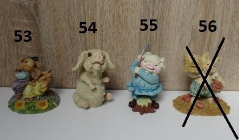 Diverse varkens beeldjes 2,00 euro per stuk, Verzamelen, Ophalen of Verzenden, Zo goed als nieuw, Dier