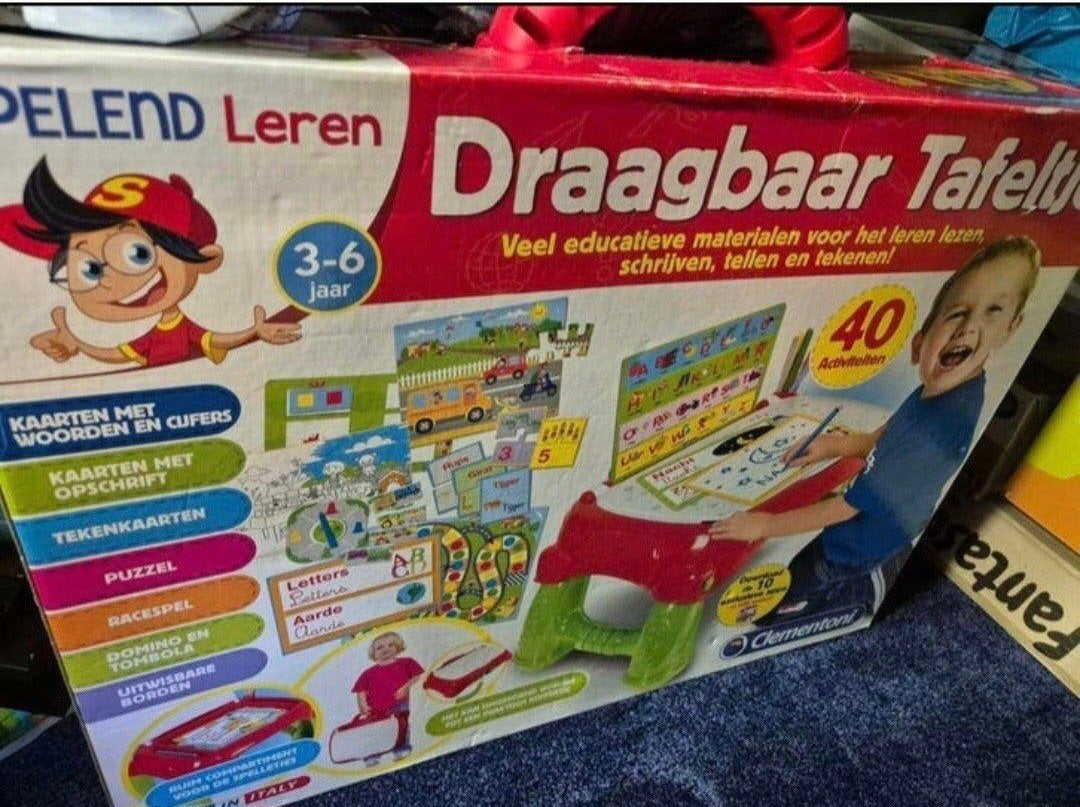 Clementoni Draagbaar Tafeltje - Educatief Speelgoed 3-6 jaar, Ophalen of Verzenden, Nieuw, Bouwen