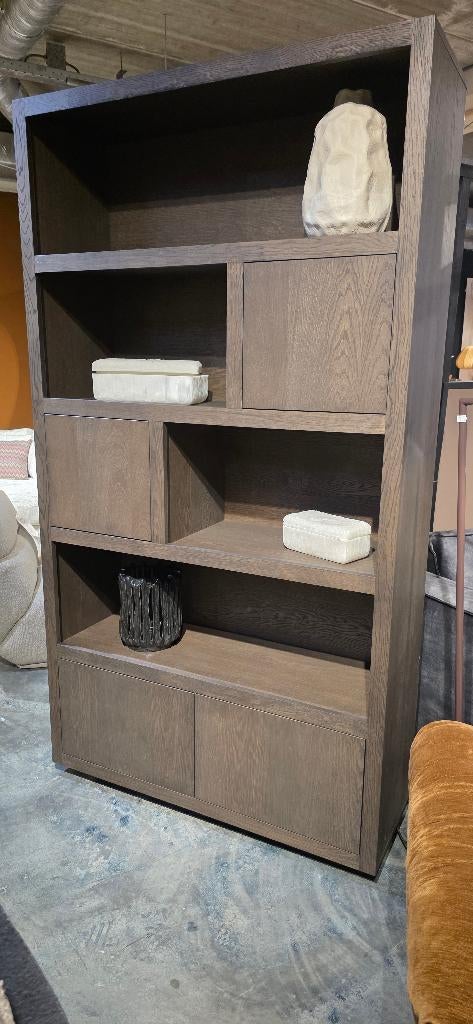 Opbergkast / Vakkenkast – Bruin - 120 B SHOWMODEL !, 200 cm of meer, ., Zo goed als nieuw, Jara