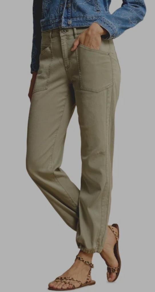 Superleuke khaki broek van Red Button, Ophalen, Maat 42/44 (L), Zo goed als nieuw, Lang
