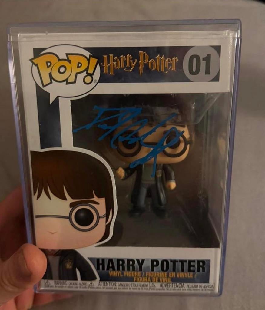 Daniel Radcliffe - Funko Pop - Gesigneerd, Verzamelen, Harry Potter, Zo goed als nieuw, Actiefiguurtje, Ophalen of Verzenden