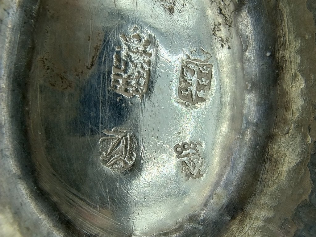 Friese zilveren brandewijnkom, J.P. v/d Velde, Sneek, 1778, Verzenden, Zilver