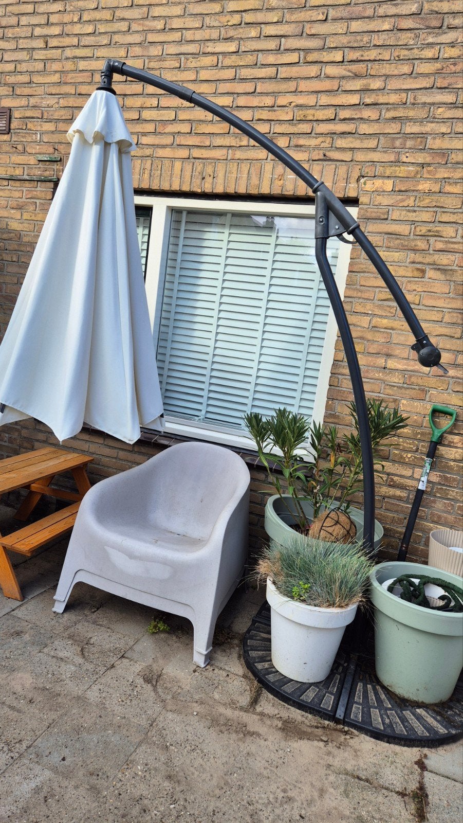 zweefparasol, Tuin en Terras, Ophalen, Gebruikt, Zweefparasol