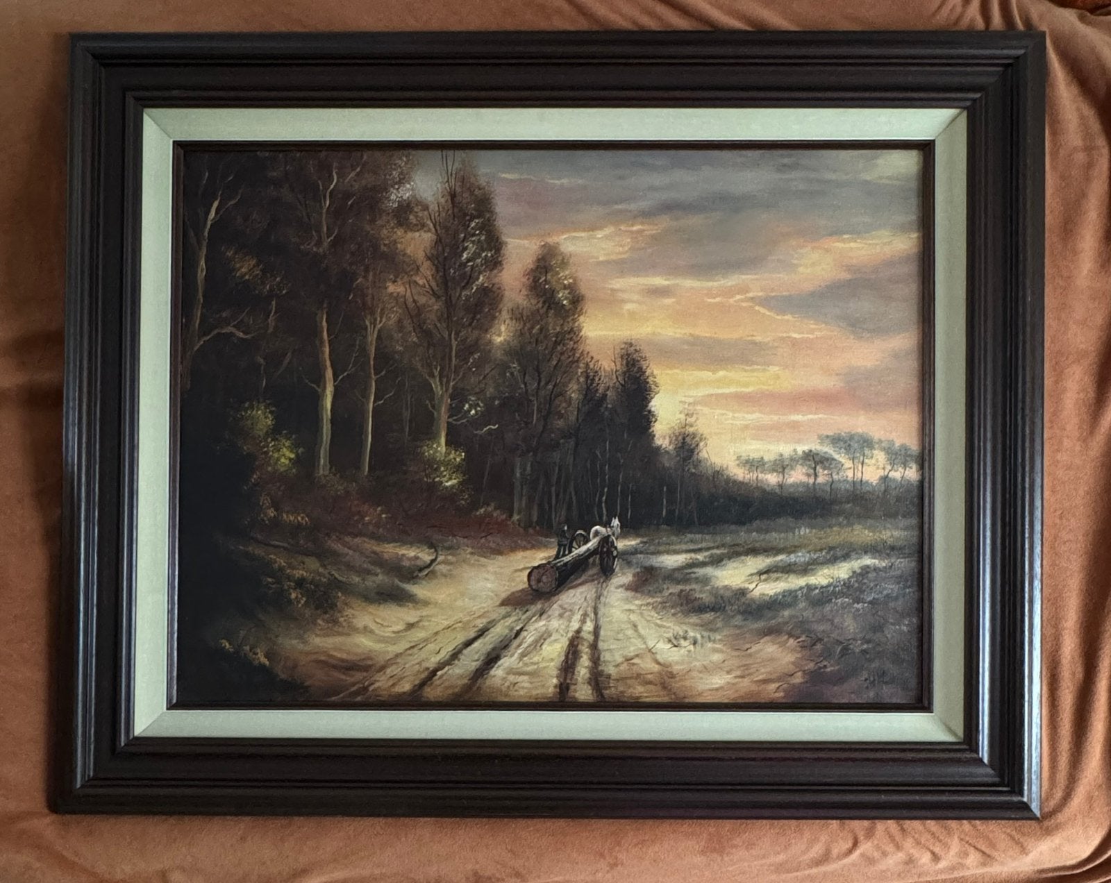 Jan Hendriks Moerman - olieverf op linnen 101 x 80 cm, Ophalen of Verzenden