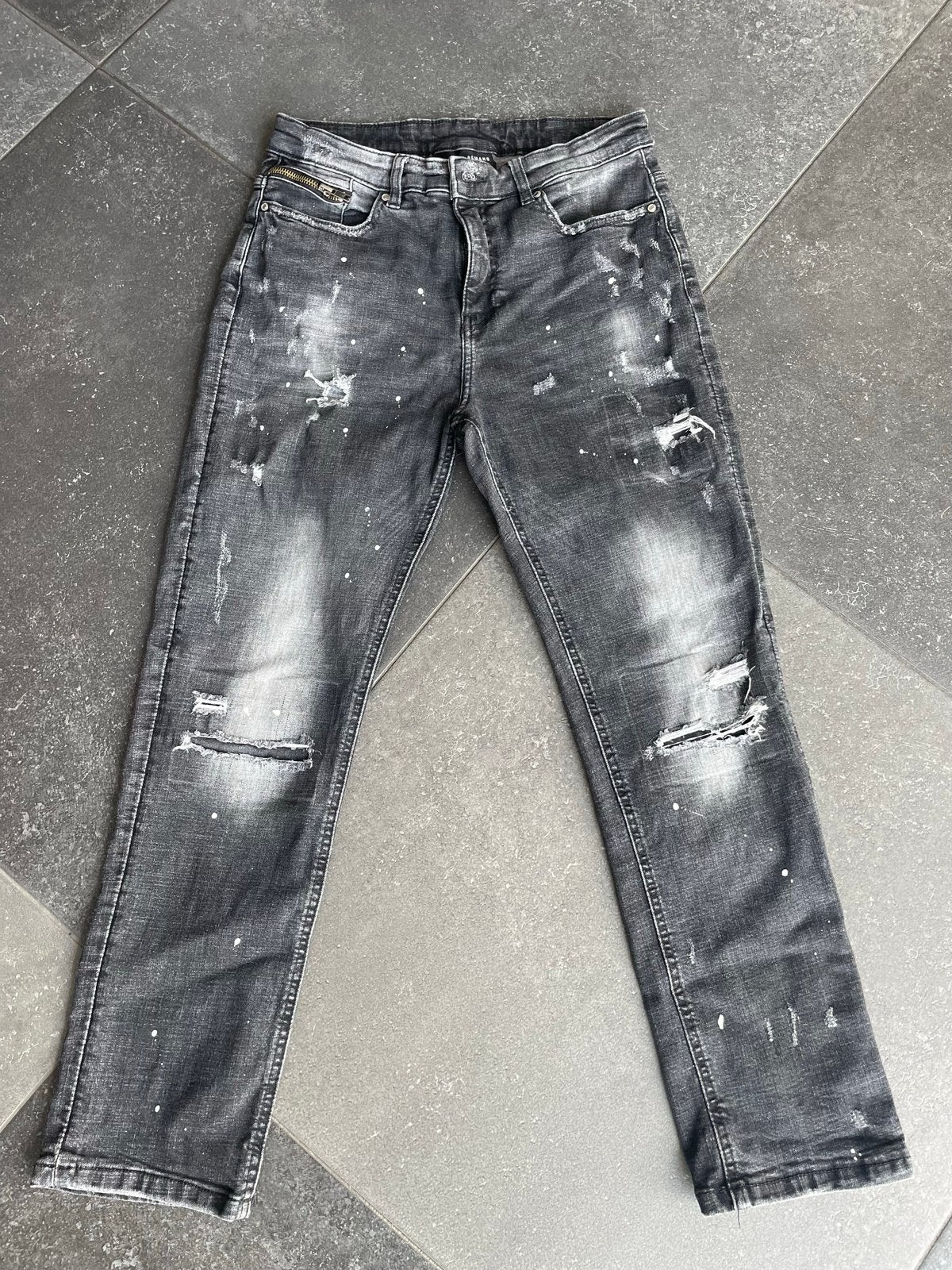 Supply & Demand Jeans - Grijs met scheuren, Ophalen of Verzenden, Gedragen, Grijs, Overige jeansmaten