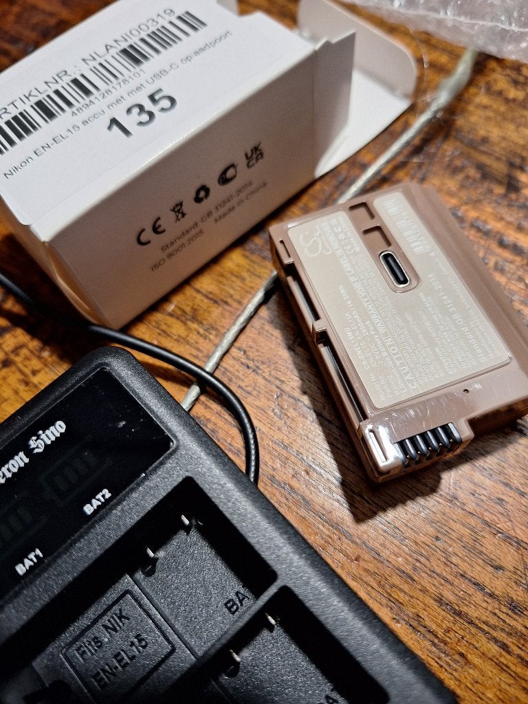 Nikon EN-EL15 accu voor o.a. D7000, Ophalen of Verzenden, Nieuw