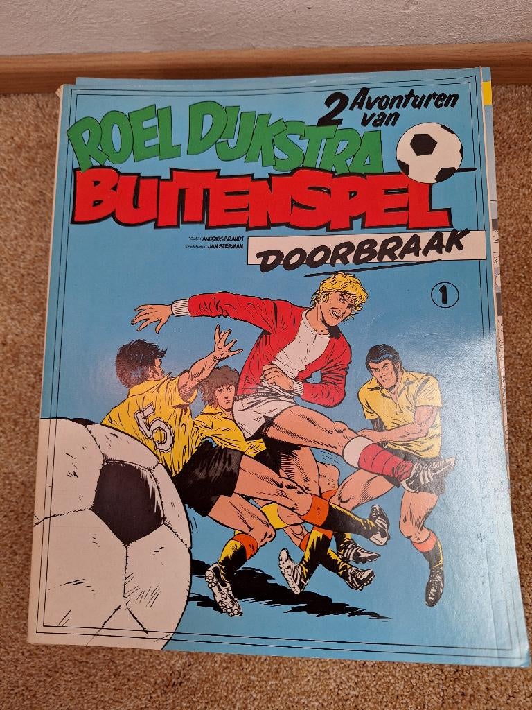 Voetbalstripboeken Roel Dijkstra, Complete serie of reeks, Ophalen, Gelezen