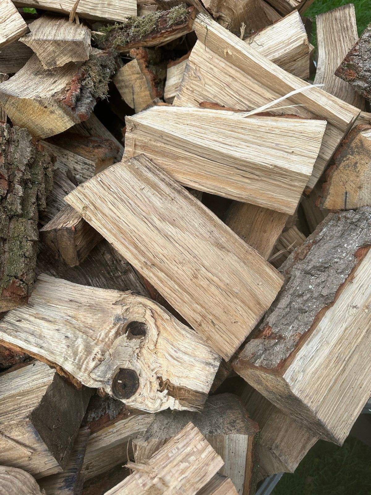 Gekloofd Eikenhout 5 kuub bezorgd, 3 tot 6 m³, Ophalen, Eikenhout, Blokken