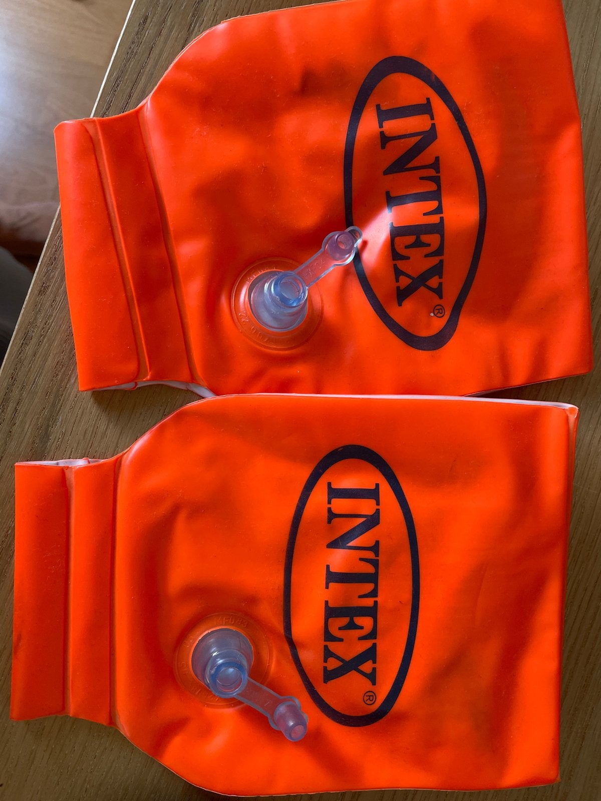 Intex zwembandjes - Oranje, Ophalen of Verzenden, Gebruikt, Zwembandjes, Intex