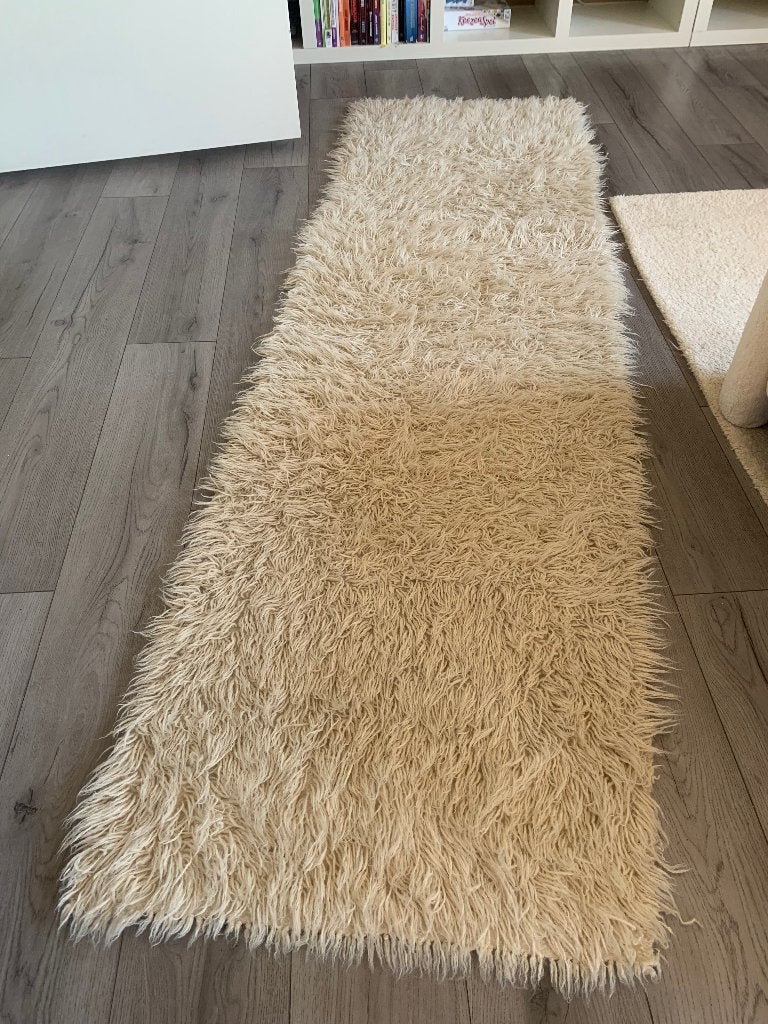 Wollen loper, Gebruikt, 200 cm of meer, Rechthoekig, 50 tot 100 cm
