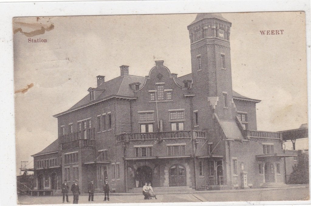 Weert-Station 1920, Verzenden, Voor 1920, Gelopen, Limburg