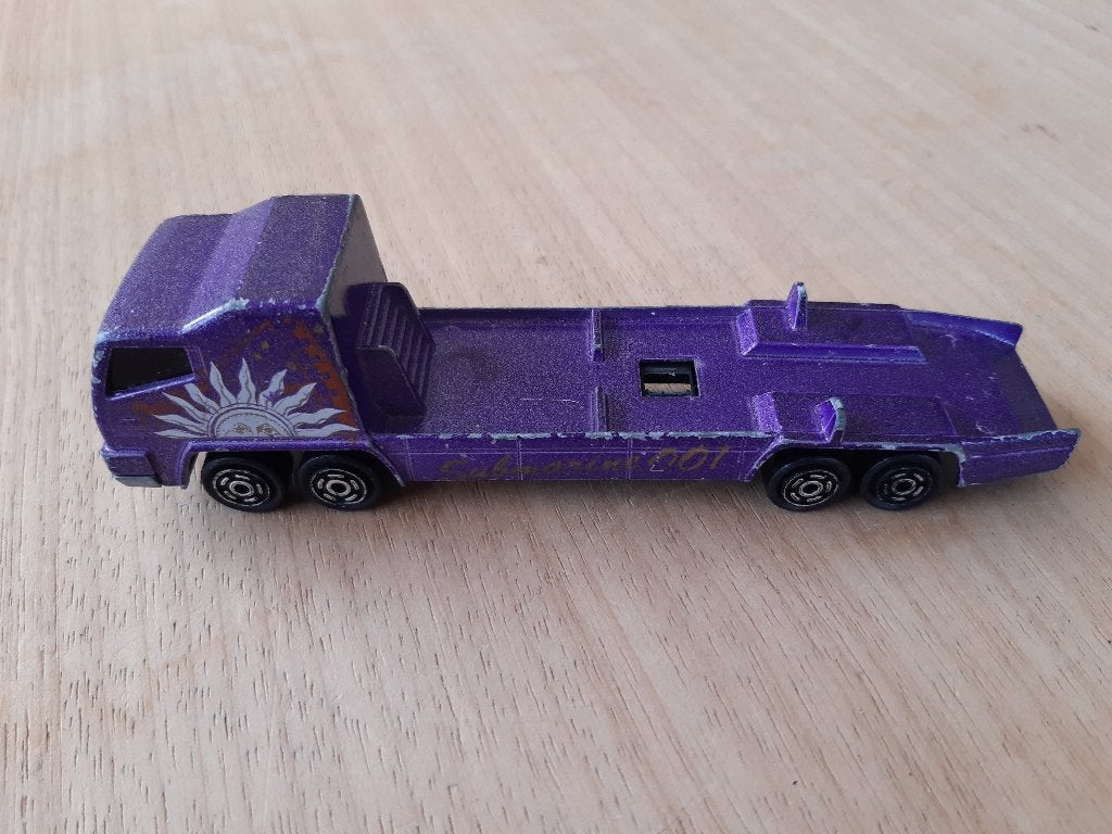 Majorette Transporter ECH 1/100 Paars 14,5 cm lang, Ophalen of Verzenden, Gebruikt