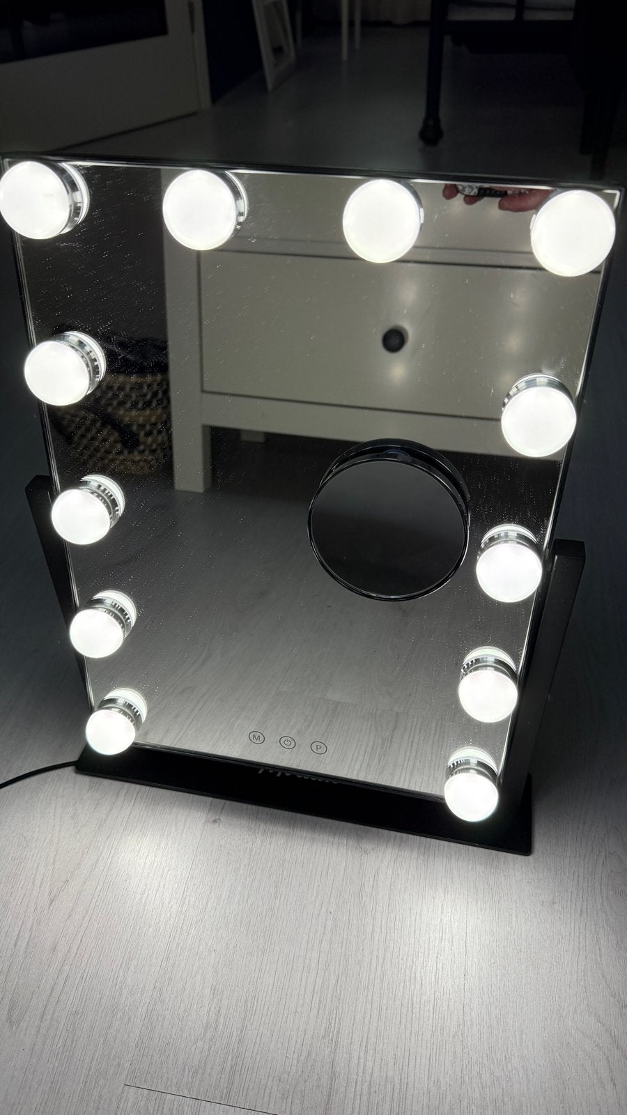 Mirlux Hollywood Make-up Spiegel met Verlichting - 44x30cm, Huis en Inrichting, Woonaccessoires | Spiegels, Ophalen, Minder dan 50 cm