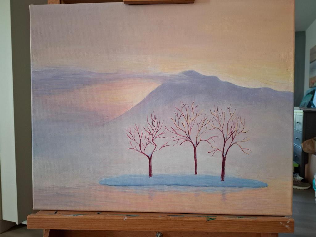 Schilderij "Mistige ochtend", Ophalen