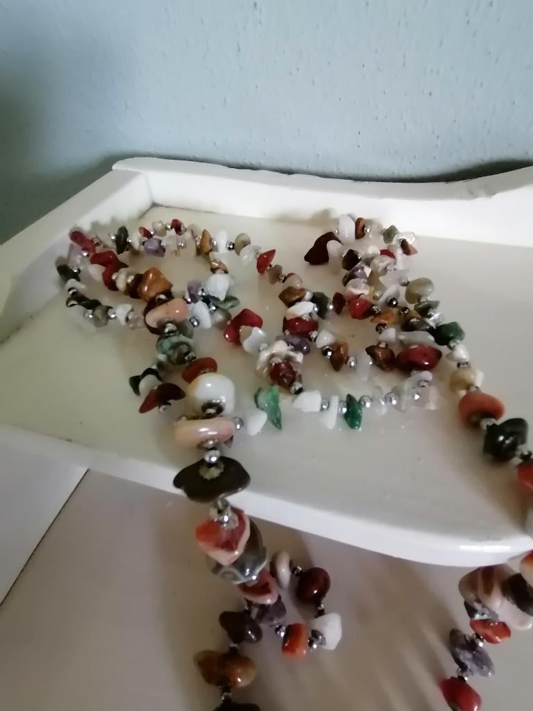 ketting van edelstenen mine, Ophalen of Verzenden, Zo goed als nieuw, Steen of Mineraal