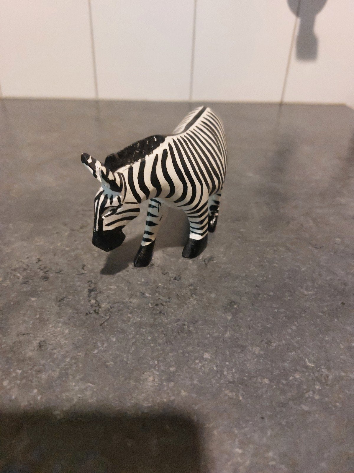 Houten zebra beeldje - Handgesneden decoratie, Ophalen of Verzenden