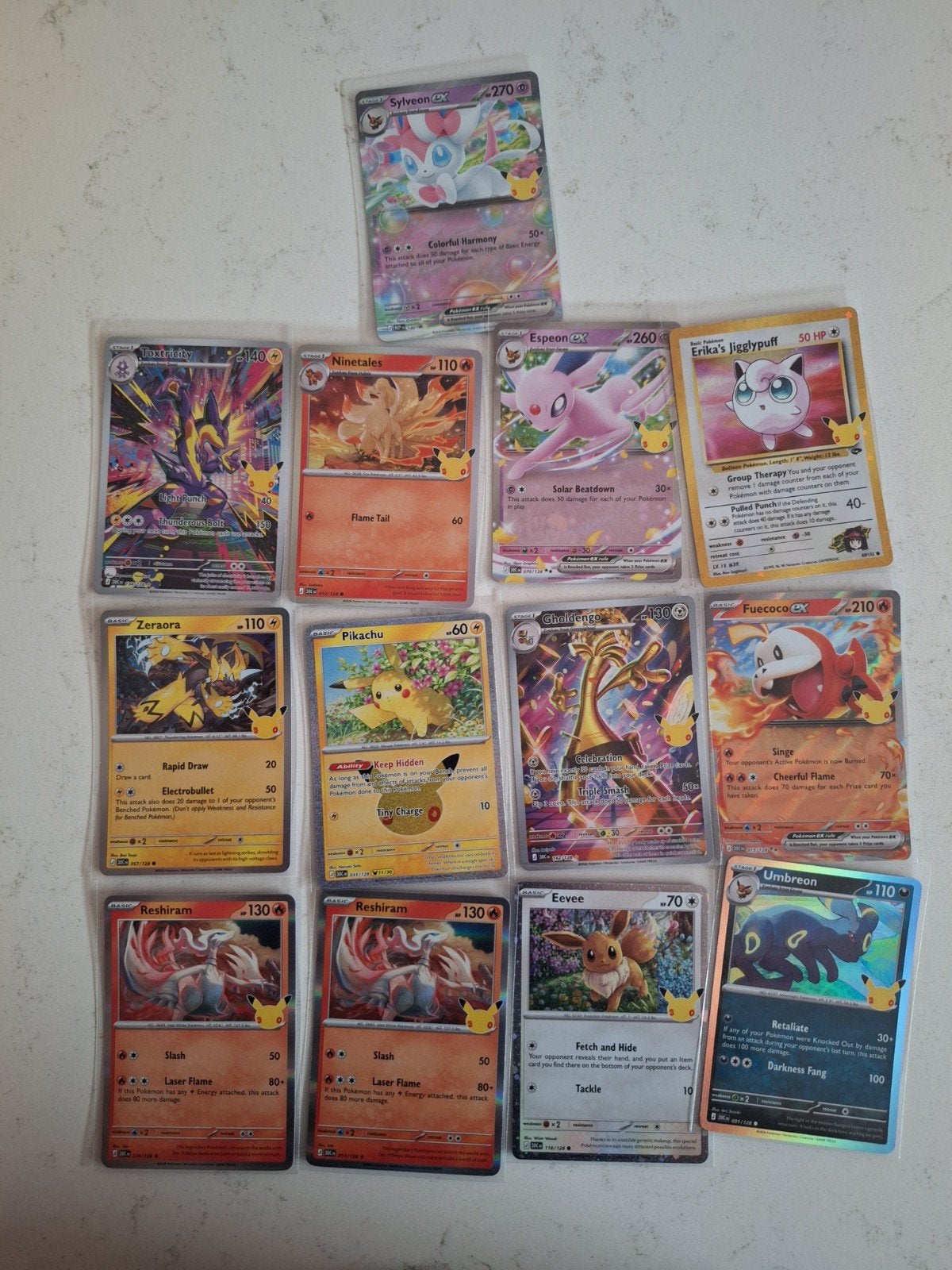 Pokémon Celebrations 30th Anniversary Kaarten - Engels, Ophalen of Verzenden, Zo goed als nieuw, Meerdere kaarten, Foil