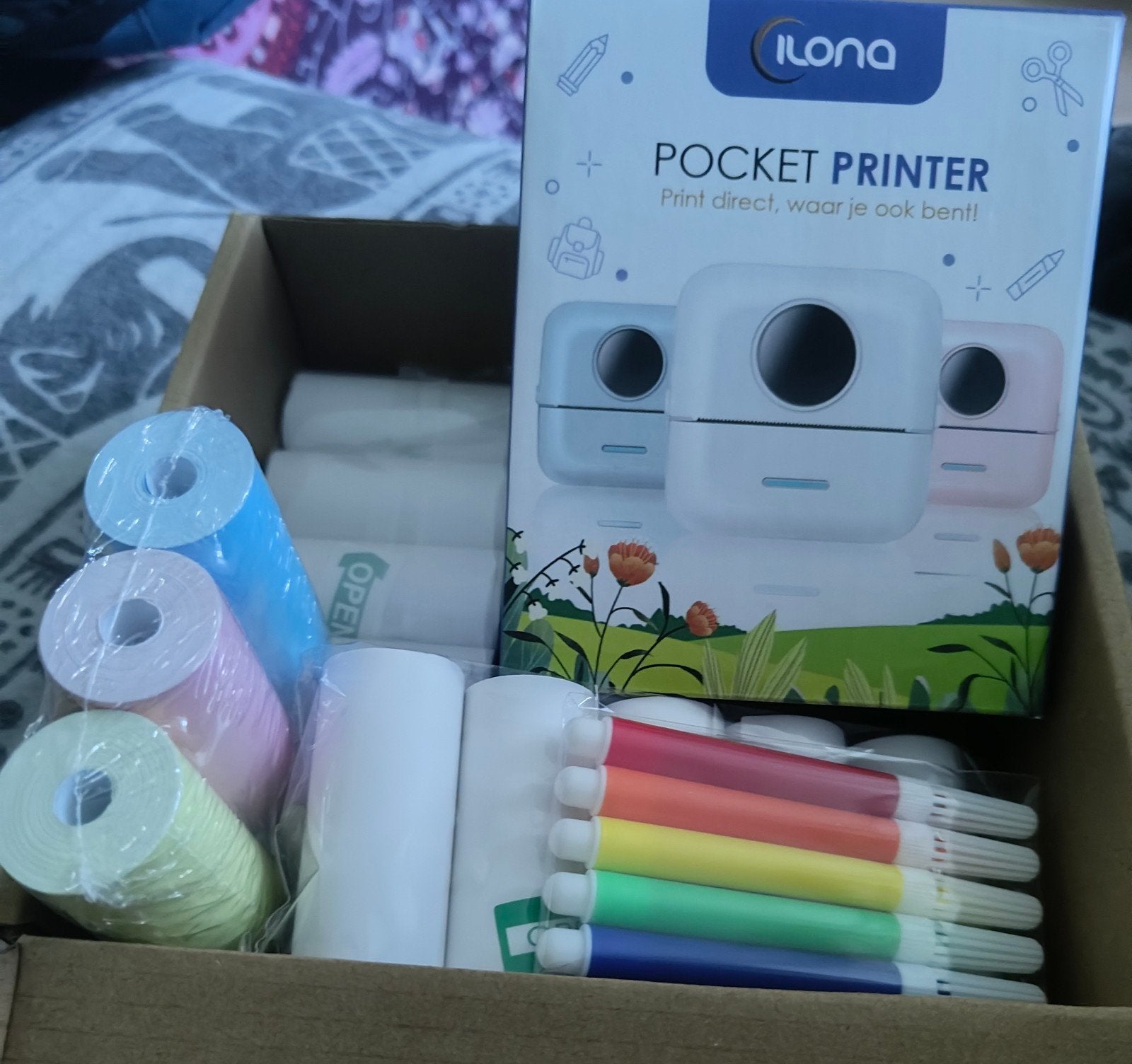 Ilona Mini Pocket Printer - Nieuw in Doos, Computers en Software, Pocketprinters, Ophalen of Verzenden, Nieuw, Ilona