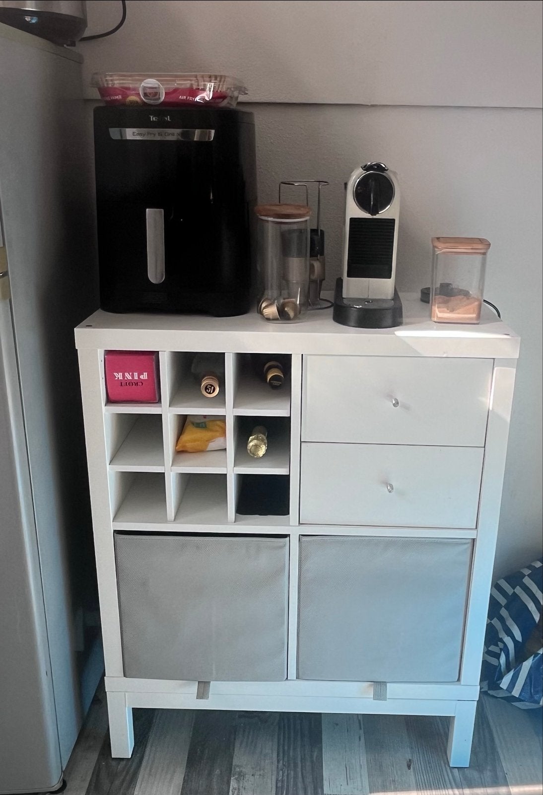 Ikea Kallax Kast met Inzetstukken en Lades, Huis en Inrichting, Kasten | Overige, Ophalen, Gebruikt