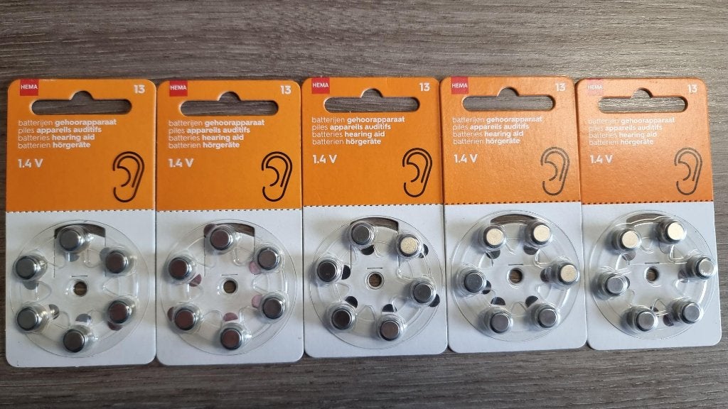 batterijen voor gehoorapparaat HEMA, Ophalen of Verzenden, Nieuw