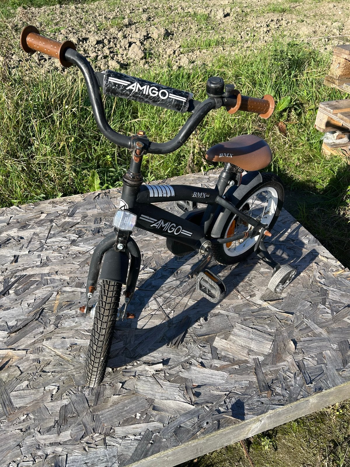 Amigo BMX kinderfiets 12 inch met zijwieltjes