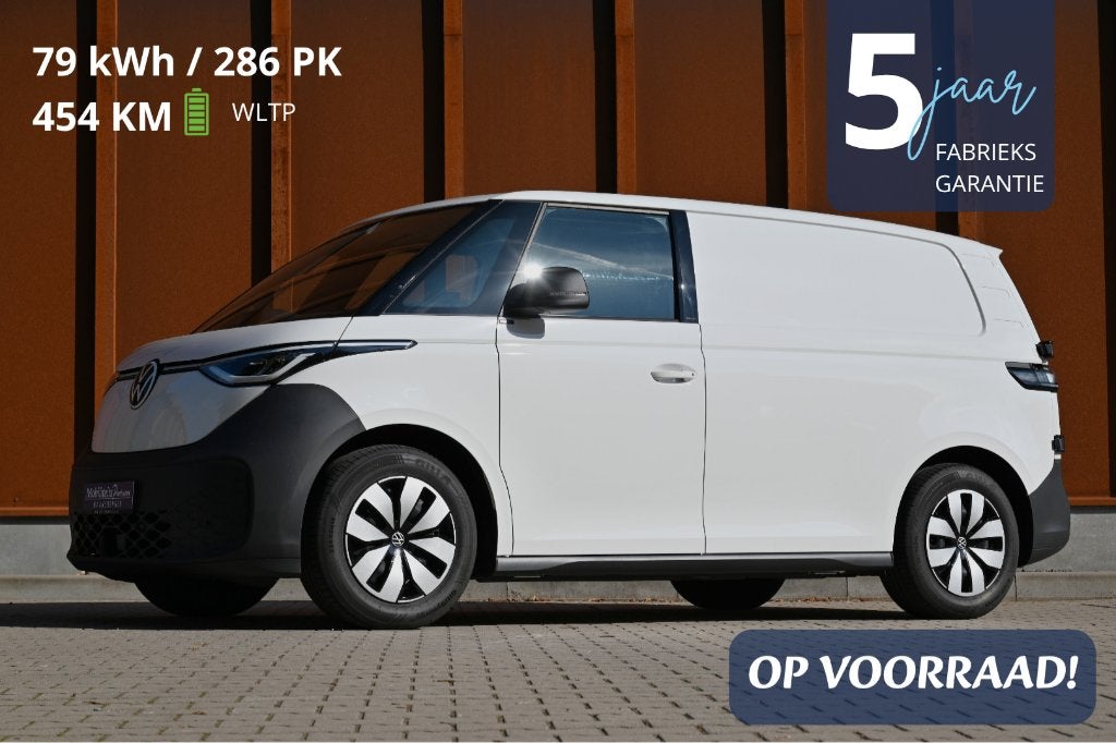 Volkswagen ID. Buzz Cargo NIEUW Long Range 5jr Gar. € 481 pm, Automaat, Zwart, Volkswagen, Wit