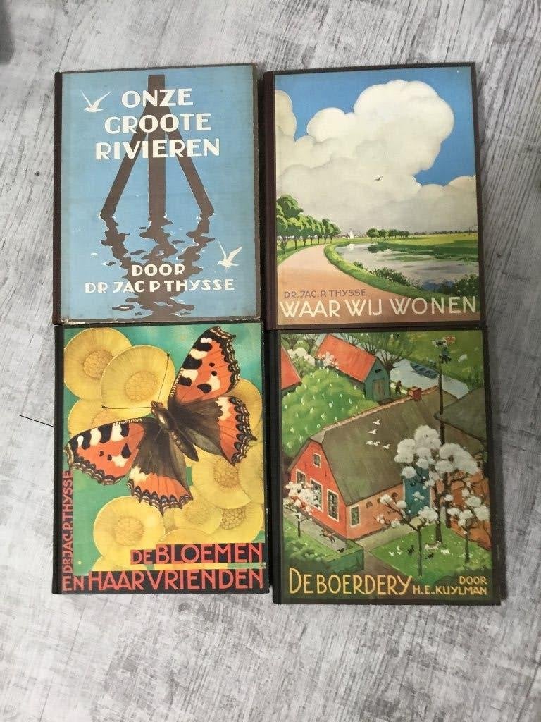 Verkade albums J.P. Thijsse, Groote Rivieren, Waar wij wonen, Ophalen of Verzenden, Gelezen, Jac. P. Thijsse, Plaatjesalbum