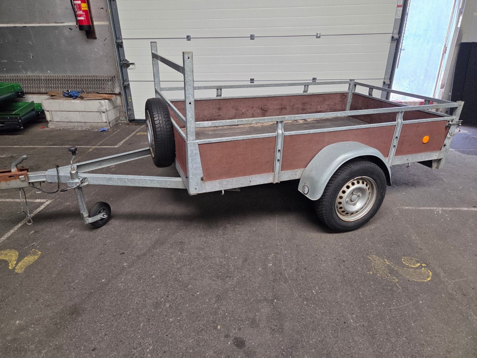 aanhanger inclusief 2 rij platen, Ophalen of Verzenden, Minder dan 6 meter, Overige typen