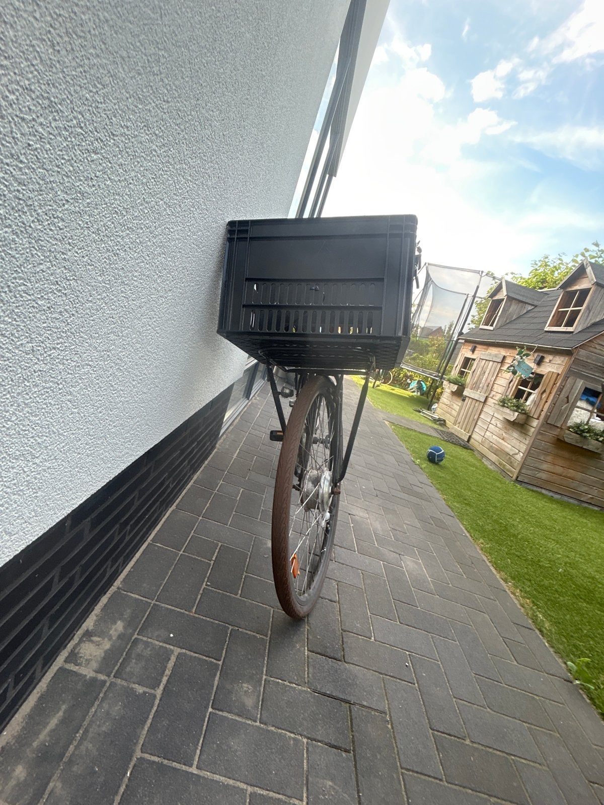 Elektrische fiets met defecte ketting en standaard, Ophalen of Verzenden, Gebruikt, Overige merken