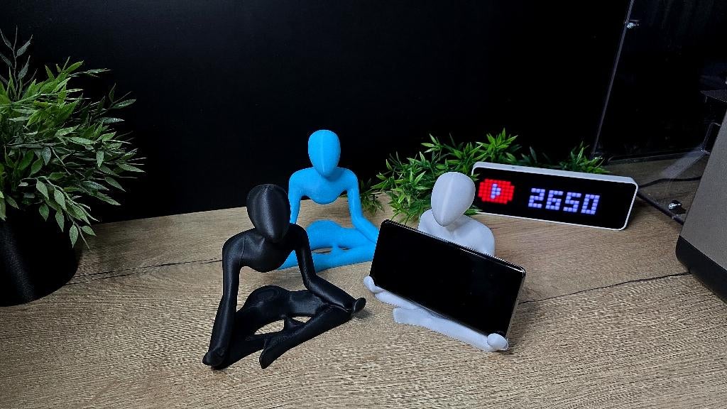 3D Geprinte Telefoonhouder - Stijlvolle Houder Voor Bureau, Ophalen of Verzenden, Nieuw, Auto