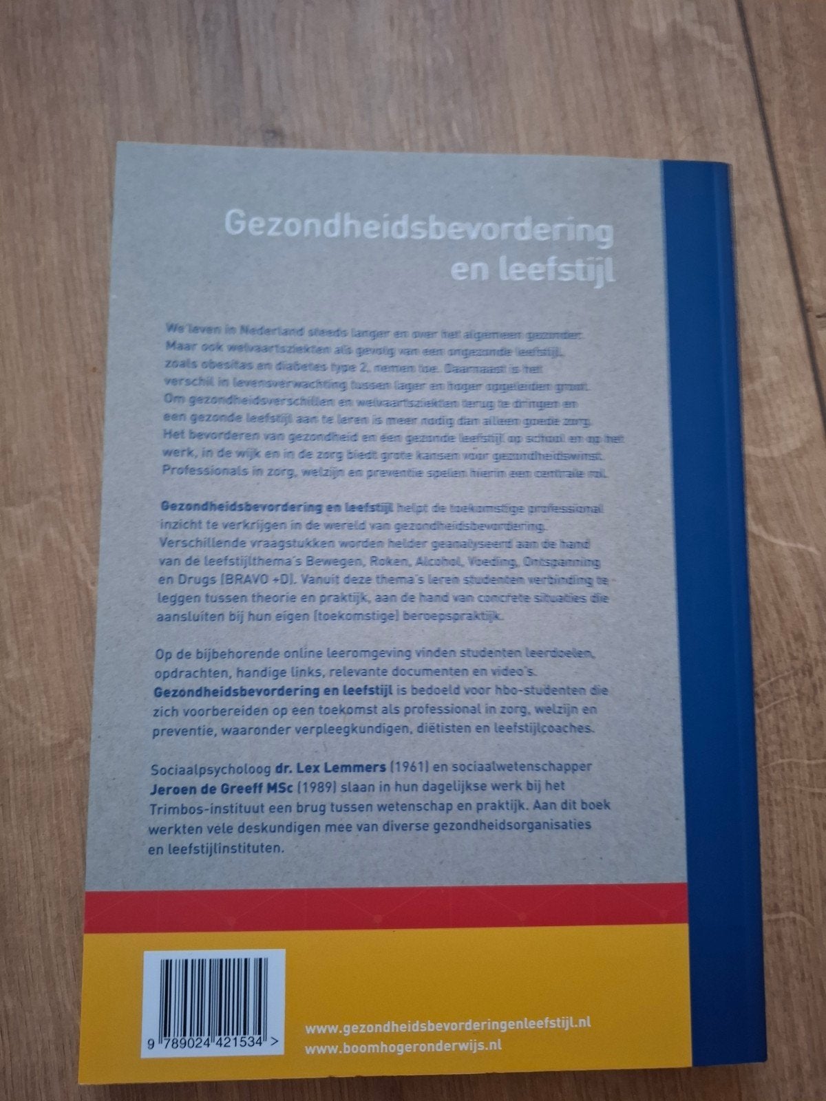 Gezondheidsbevordering en leefstijl HBO/WO, Boeken, Dr. Lex Lemmers, Zo goed als nieuw, Gamma, HBO