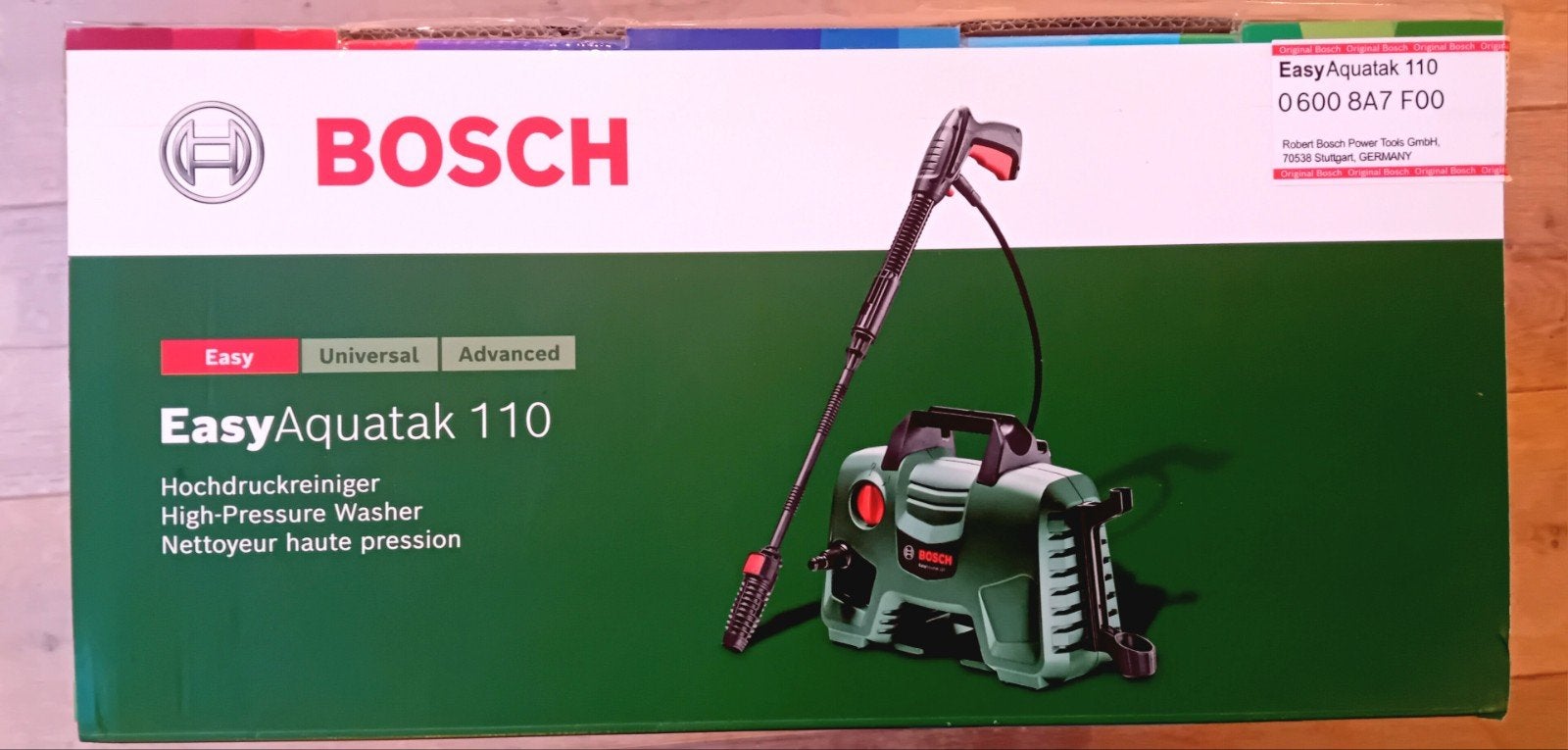 Bosch EasyAquatak 110 Hogedrukreiniger, Tuin en Terras, Ophalen, Zo goed als nieuw, Elektrisch, Bosch