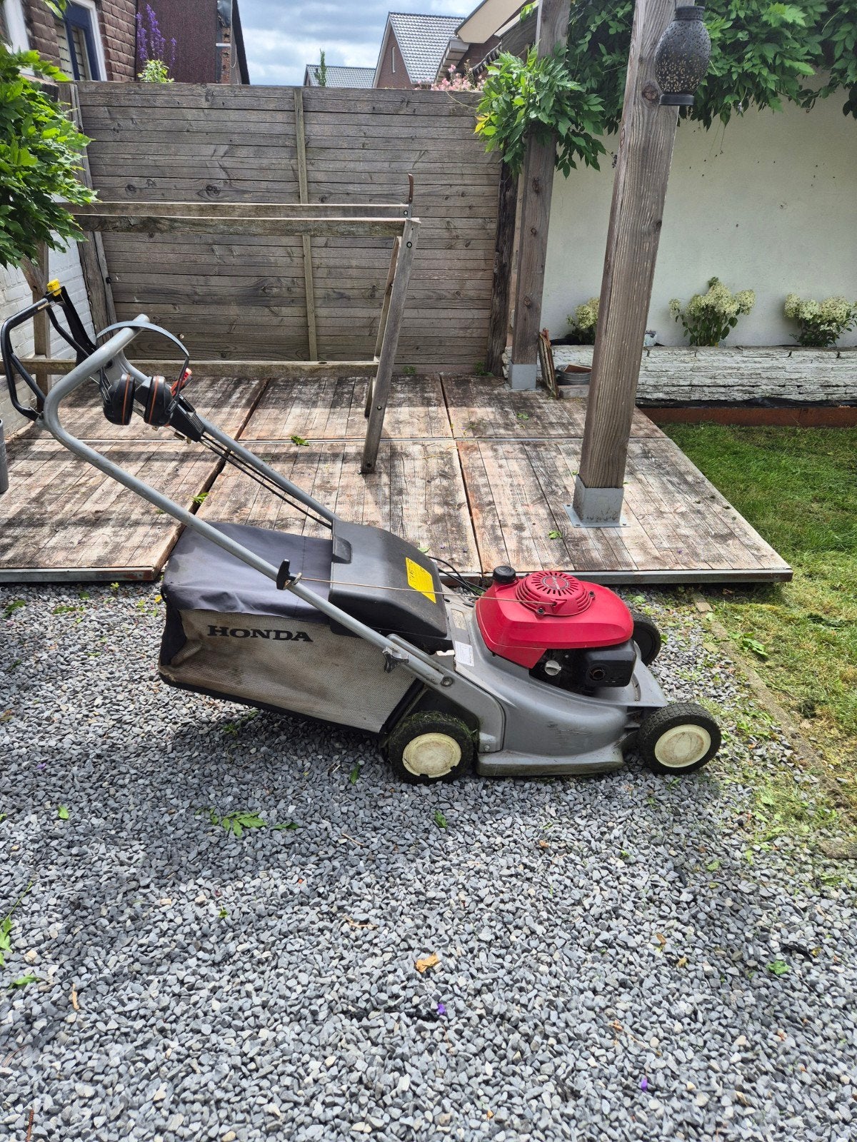 Honda HRB476C HXE Grasmaaier met Opvangbak, Ophalen, Cirkelmaaier, Honda, Gebruikt