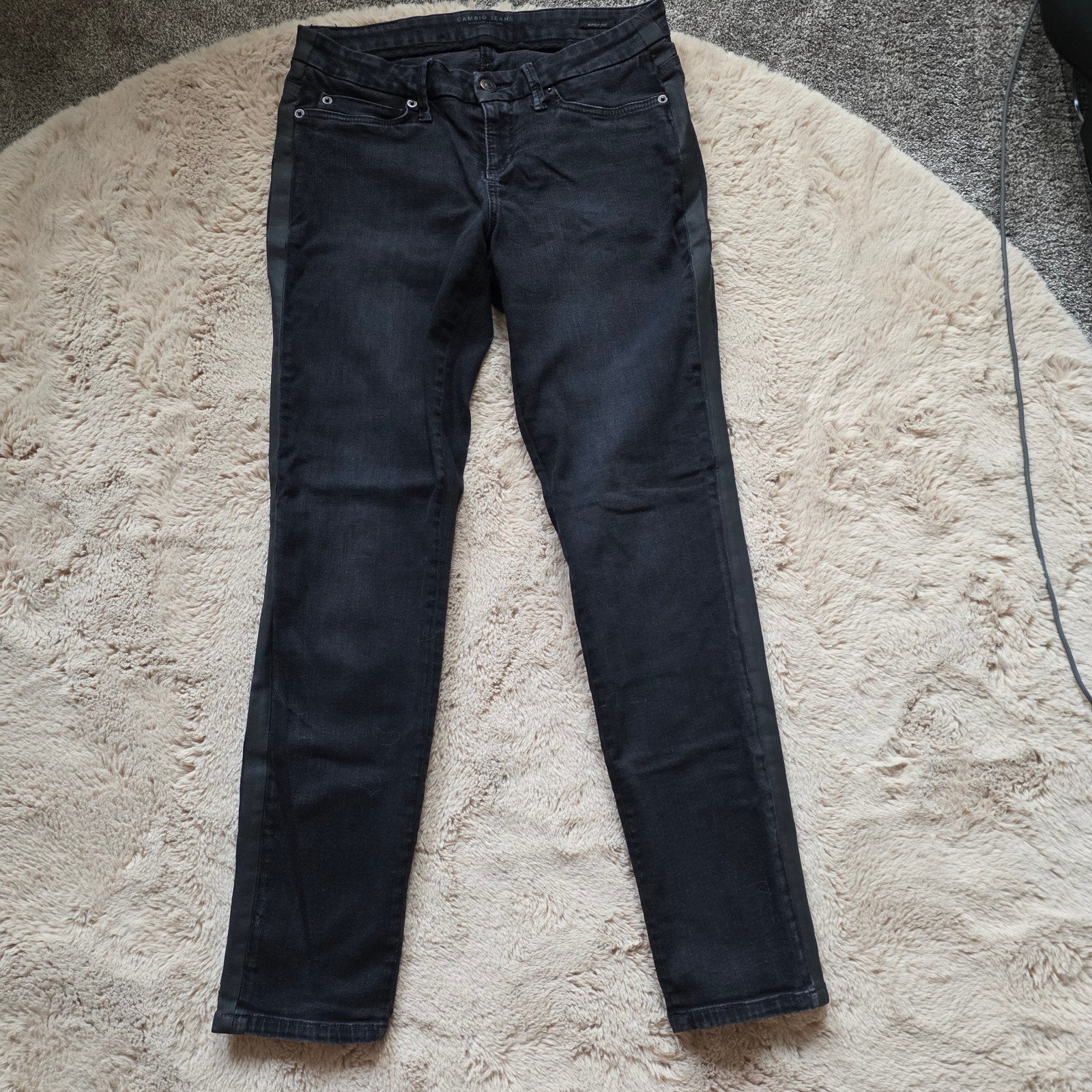 Cambio Jeans Maat 36 - Zwart met zijstreep, Cambio, Zwart, Ophalen of Verzenden, W28 - W29 (confectie 36)