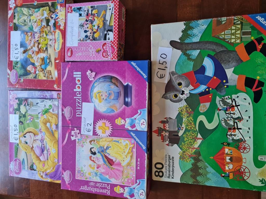 Spot prijs kinder puzzels, Ophalen of Verzenden, Meer dan 50 stukjes, Zo goed als nieuw