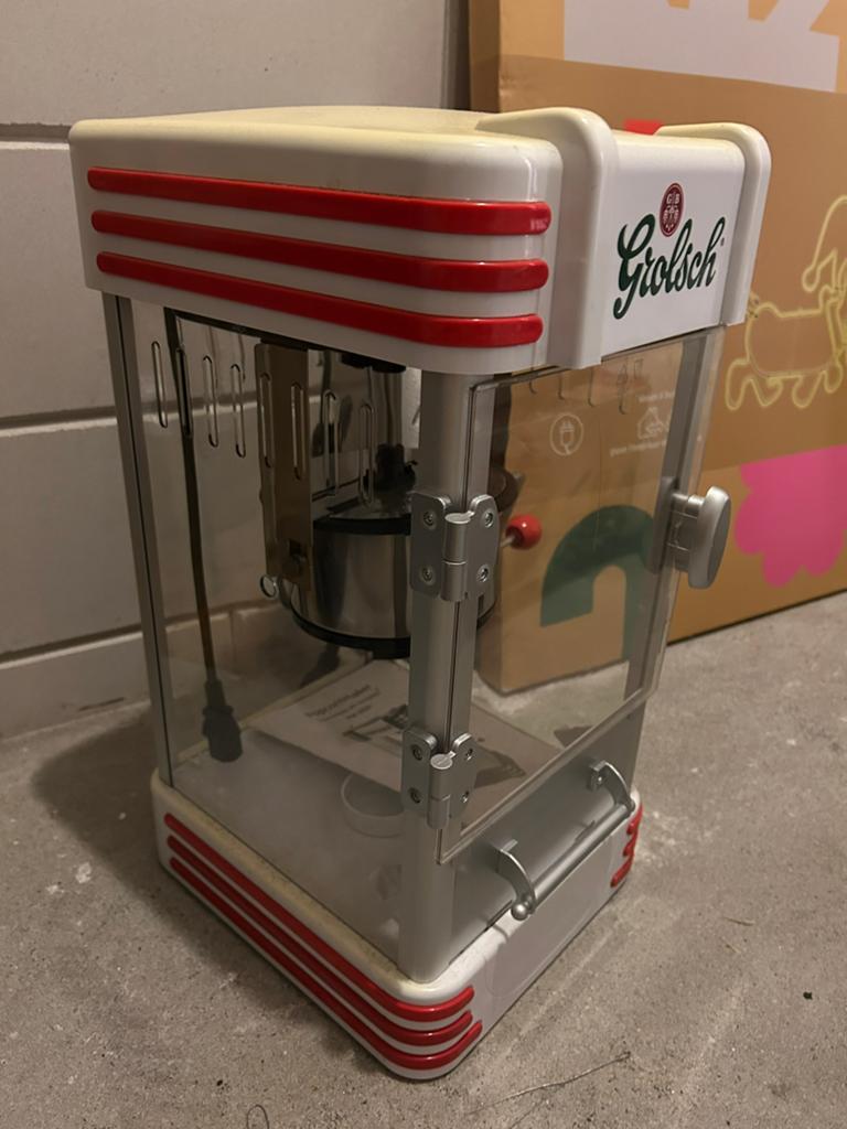 Grolsch popcorn machine, Huis en Inrichting, Ophalen, Zo goed als nieuw