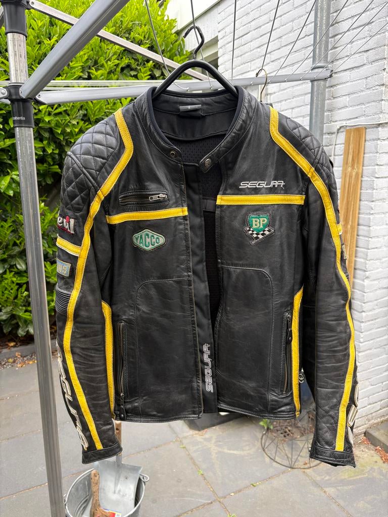 Segura motorjas leer maat L - Zo goed als nieuw, Motoren, Kleding | Motorkleding, Ophalen of Verzenden, Tweedehands, Heren, Jas | leer