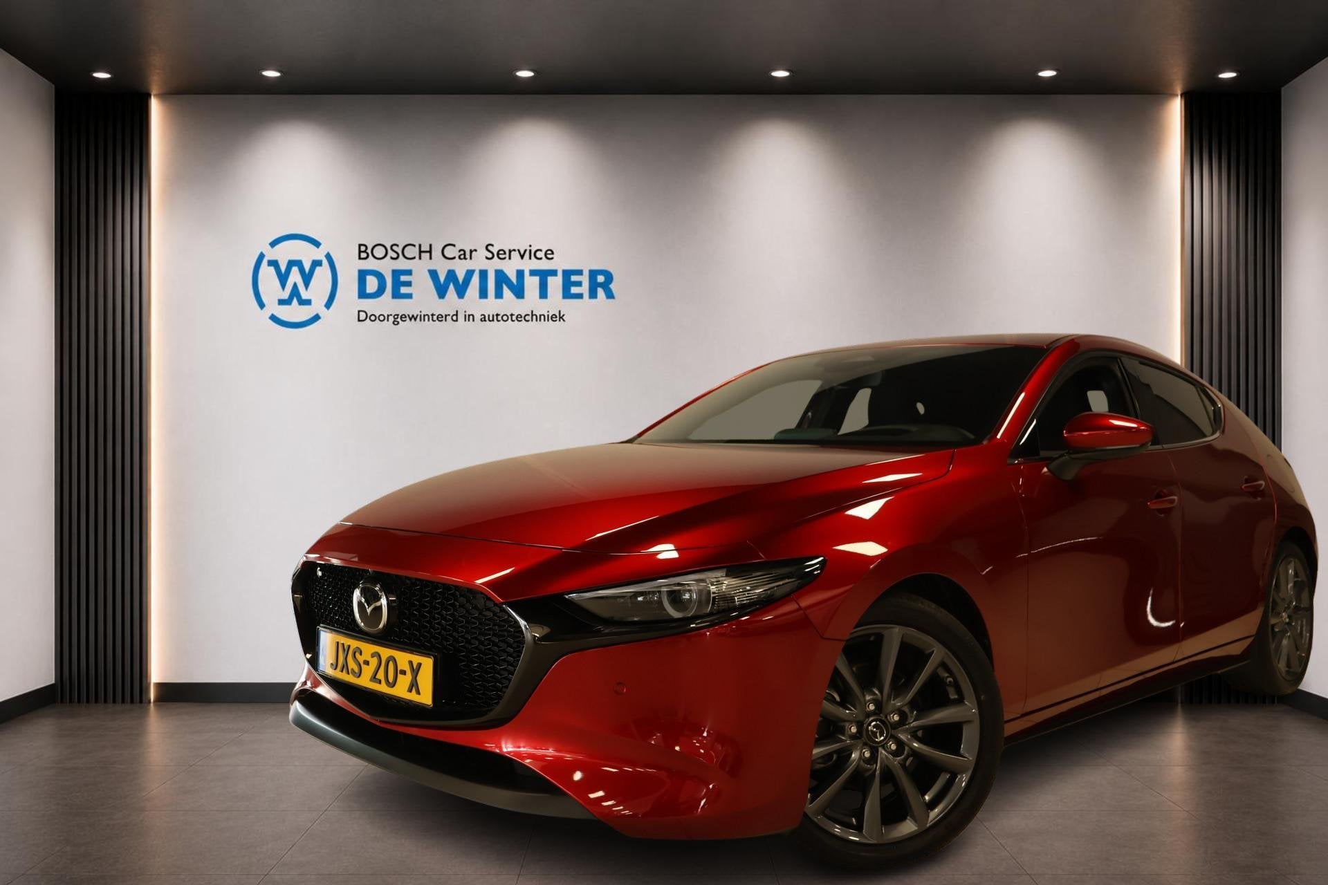 Mazda 3 2.0 e-SkyActiv-G M Hybrid 150 Exclusive-Line, Auto's, Voorwielaandrijving, 1998 cc, Stof, Gebruikt