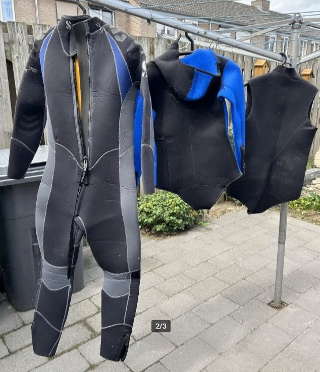 Scubapro onder en bovenpak maat XL, Ophalen, Gebruikt, Duikpak